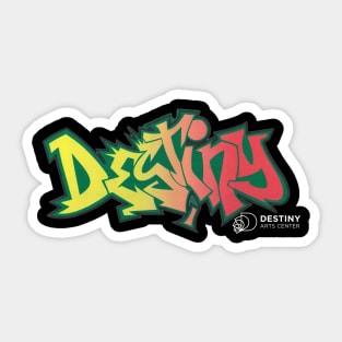 Old School Destiny Graffiti Logo Sticker